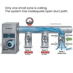 minimum airflow in ac ducts for safe operation