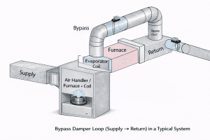 What Is a Bypass Damper and Do You Need One? 1 bypass damper loop